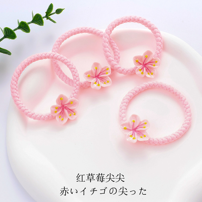 粉色樱花甜美发卡发绳