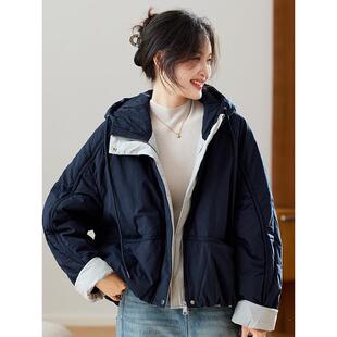 MONLOUVE服女款2025新款韩系加厚保暖超好看冬装厚外套洋气宽松连