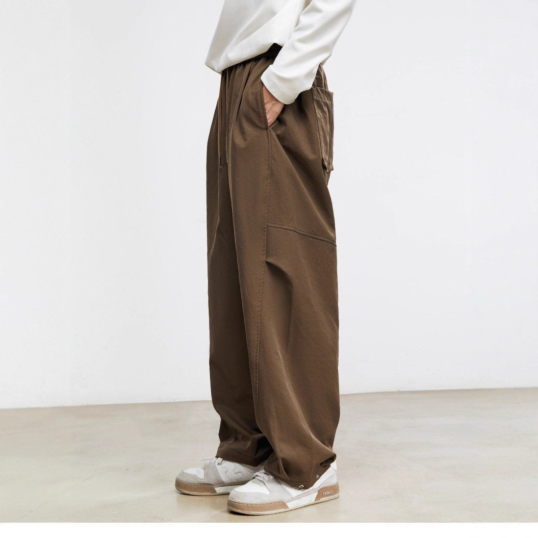 亦止男装美式弯刀阔腿裤男秋季新款日系复古工装裤宽松休闲长裤男,男装,休闲裤,淘宝优惠券,粉丝福利购,淘宝优惠卷