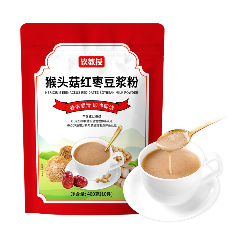 猴头菇红枣豆浆粉独立包装500g营养早餐代餐粉速溶山药豆浆粉