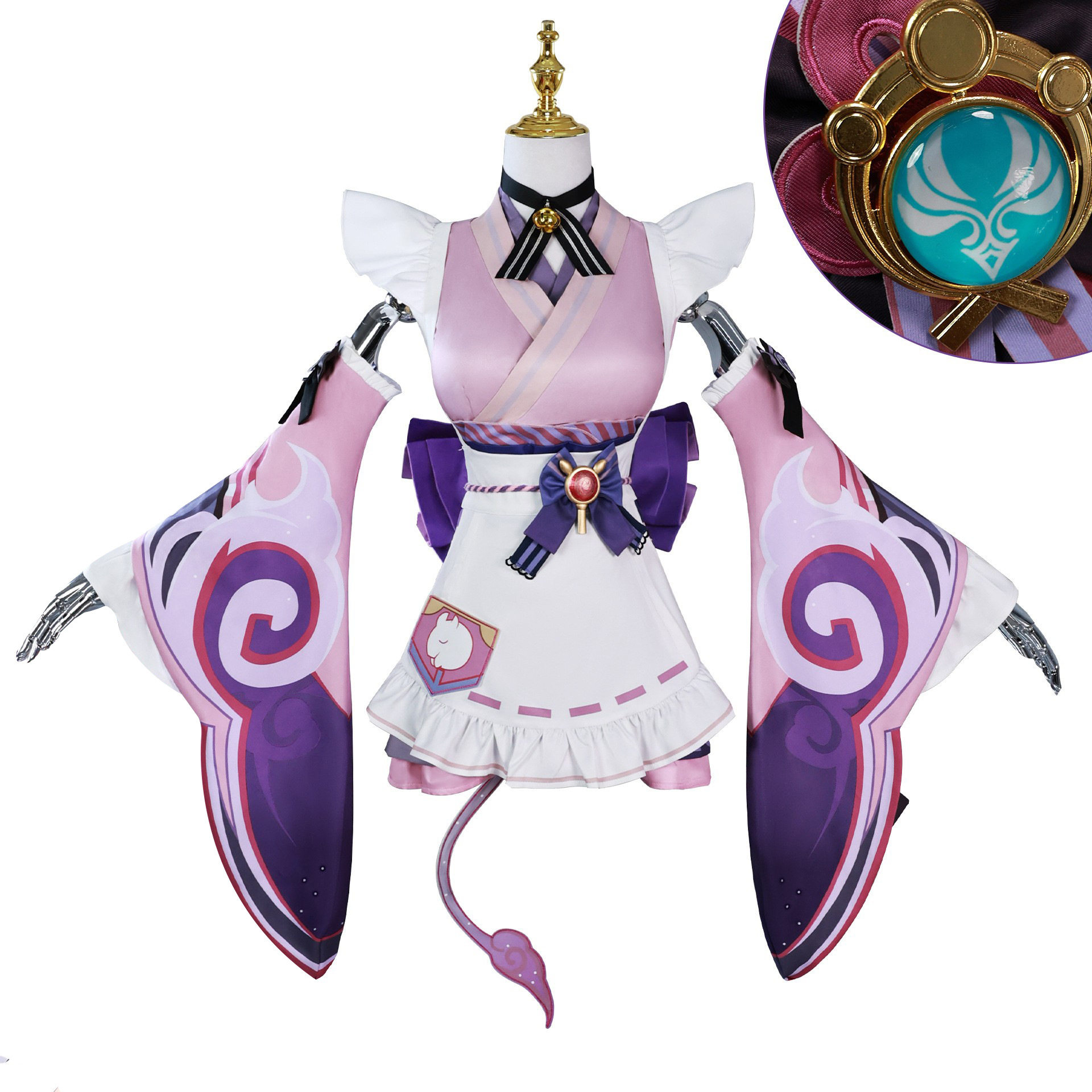 梦见月瑞希cosplay原神浮梦若薇