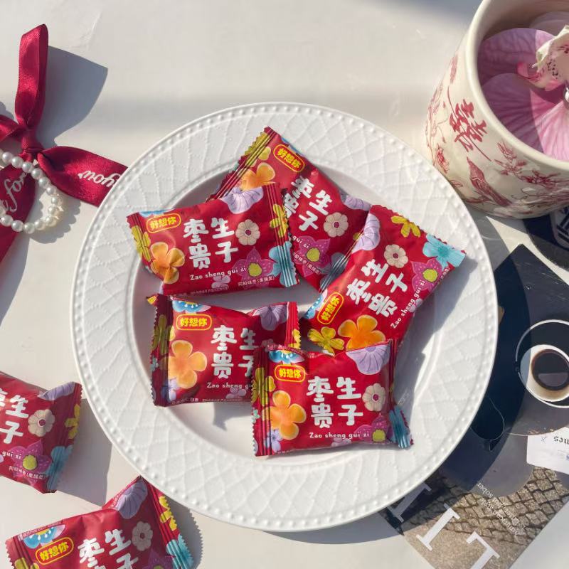 好想你枣生贵子阿胶味蜜枣订婚结婚喜糖伴手礼休闲零食喜枣散装