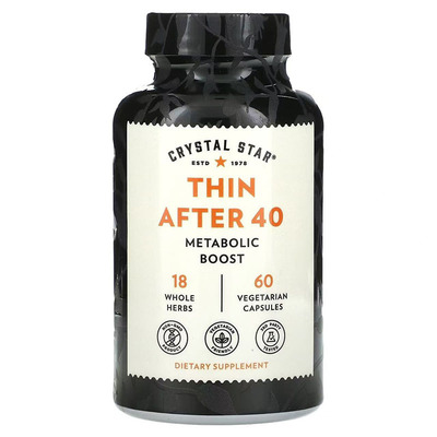 现货美国Crystal Star THIN AFTER 40 40岁以上人士消脂利器60粒