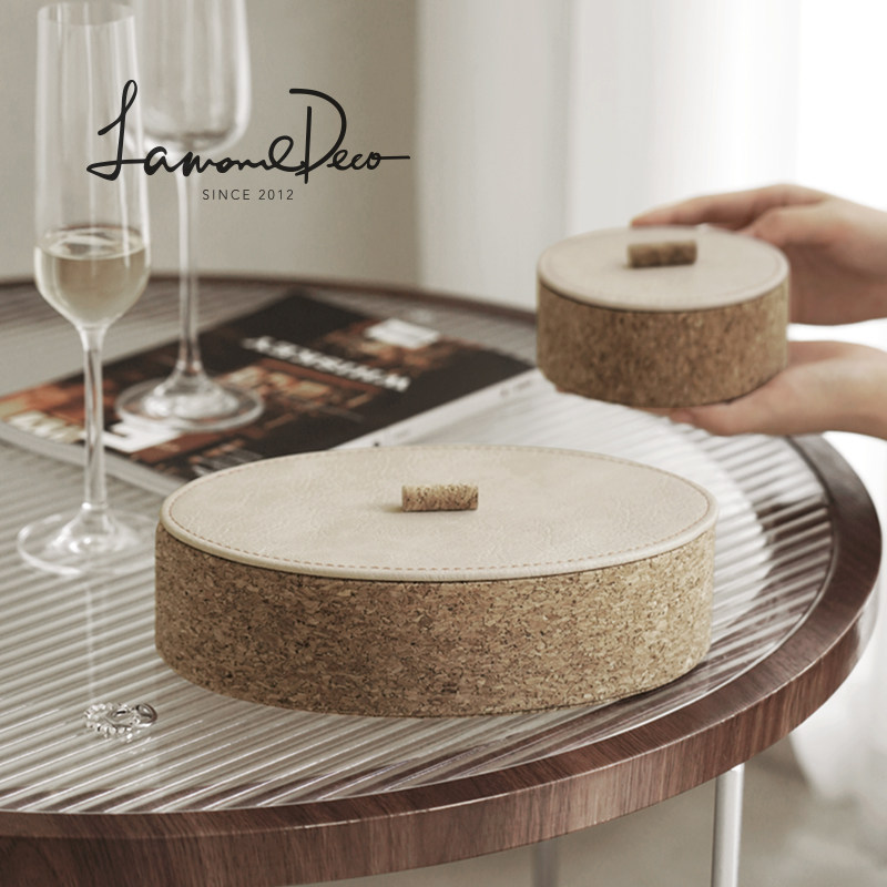 LamomeDeco中古风软木首饰盒高档收纳盒精致饰品盒礼物家用装饰,收纳整理,首饰盒,淘宝优惠券,粉丝福利购,淘宝优惠卷