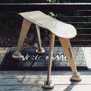 滑板凳支架餐椅咖啡厅工作室户外创意家具凳子vibespace工业风