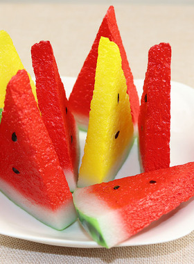 仿真水果片小水果苹果片柠檬片西瓜片弥猴桃片杨莓拍摄