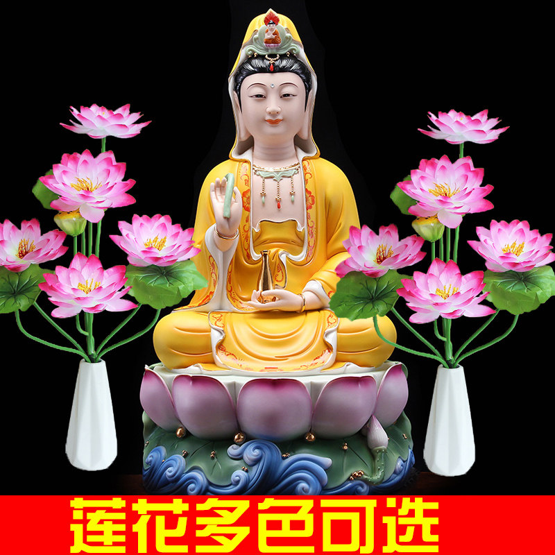 供佛仿真花供菩萨供观音的花佛前莲花佛堂荷花假花供佛用的花装饰