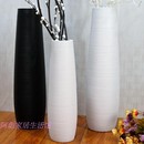 插花客厅摆件大花瓶 陶瓷落地高简约现代黑色白色北欧欧式 干花法式