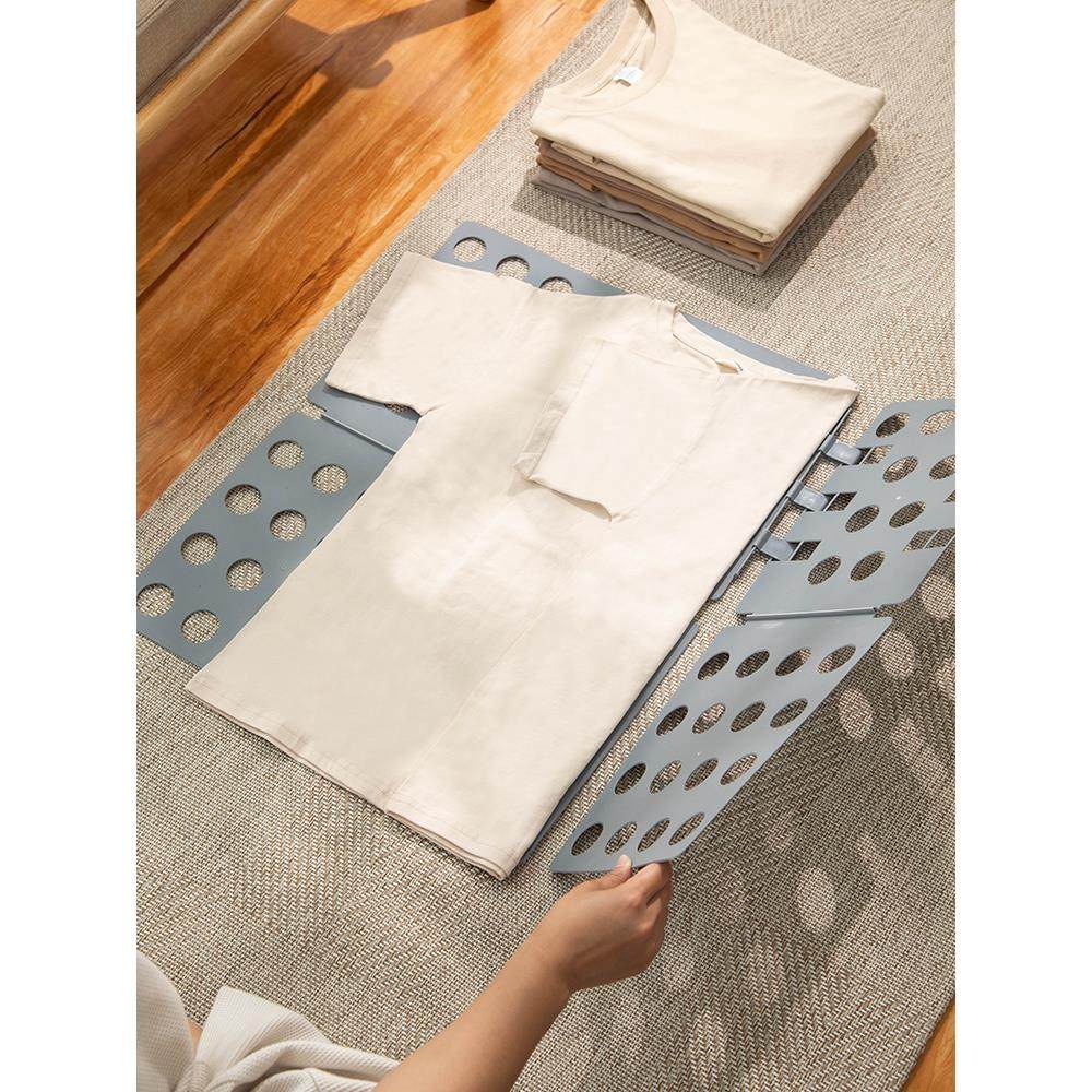 衣柜叠衣板懒人叠衣服神器折叠T恤裤子衣服整理神器分层收纳隔板