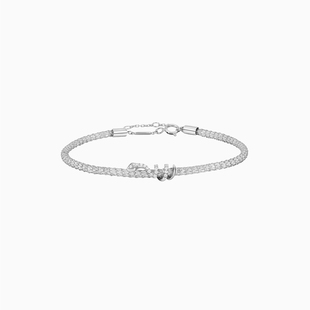 【情人节礼物】DJULA茱蕊星耀系列18K金镶钻小蛇月亮太阳手链礼物