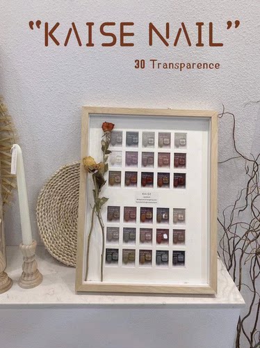 Hotaru舍下恺舍30色脏脏茶新品甲油胶半透冰奶透色显白美甲店开店