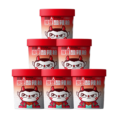 【林依轮直播间】食族人火辣爆肚粉豌豆酸辣粉速食桶装免煮冲泡