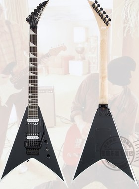 Jackson杰克逊JS 系列 King V™ JS32,,黑色搭配白色边燕尾电吉他
