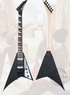 Jackson杰克逊JS 系列 Rhoads JS32黑色白色边叉子异形燕尾电吉他
