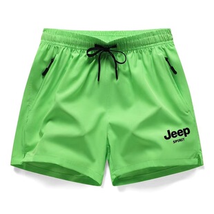 健身跑步男女短裤 JEEP官方正品 冰丝运动情侣休闲三分裤 新款 子 夏季