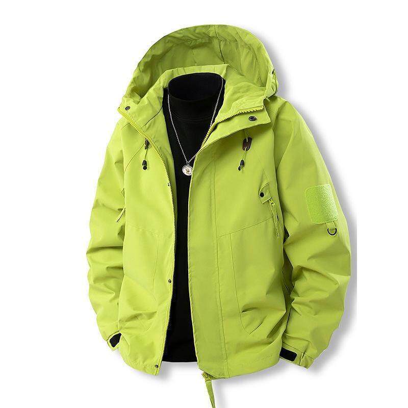 jeep吉普男士外套冲锋衣休闲宽松薄款户外登山服褂子防风防水夹克