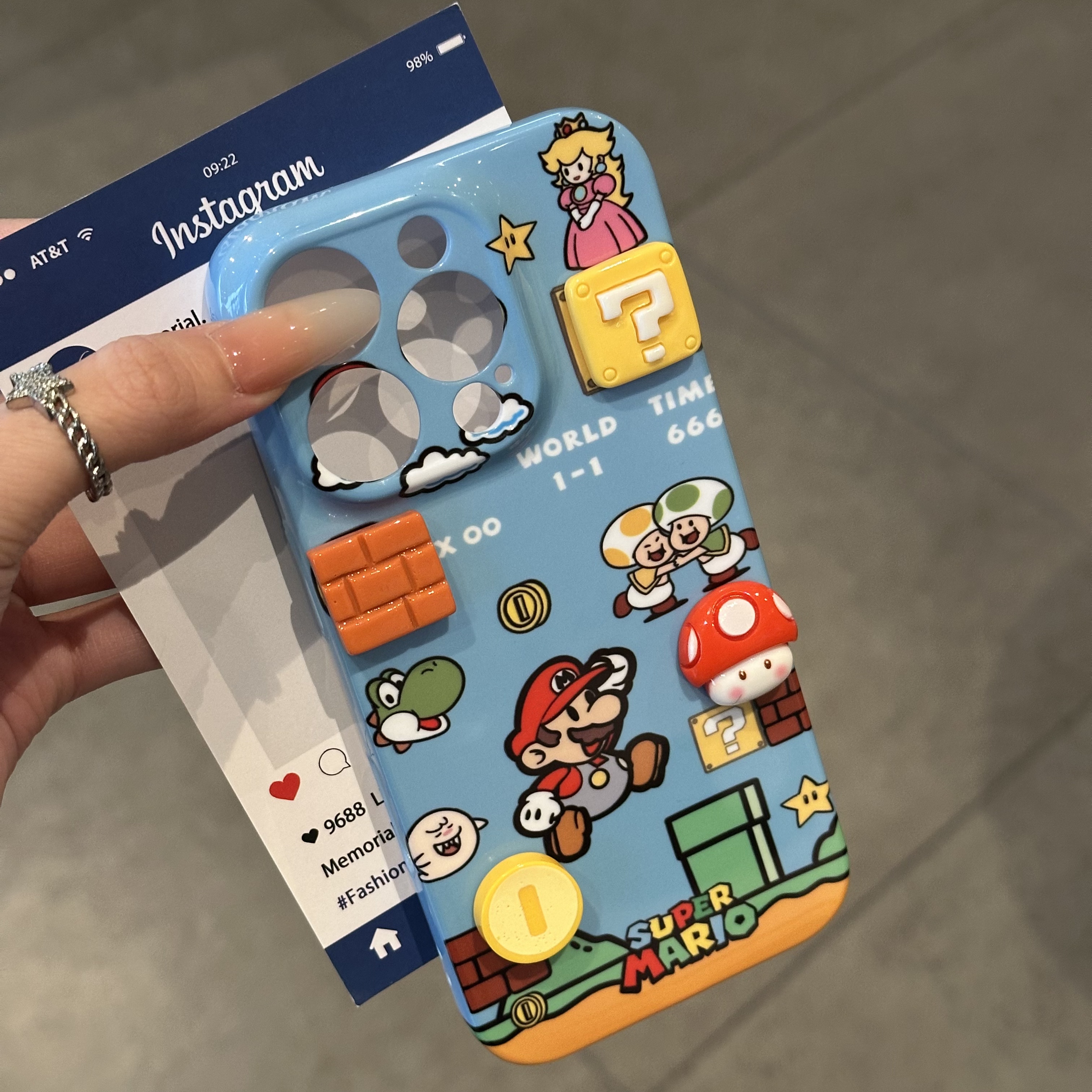 马里奥游戏立体公仔贴件适用苹果16手机壳iphone15promax新款14菲林壳13防摔华为70荣耀vivo小米OPPO情侣网红
