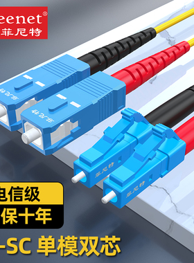 pheenet菲尼特SC/FC/ST/LC单模单芯双芯光纤跳线尾纤线径2.0 3.0电信级1/2/3/5/10/20米支持定制