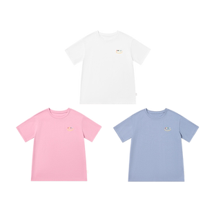 【清仓告别款】儿童短袖夏季男童短袖女童半袖纯棉男孩速干短裤