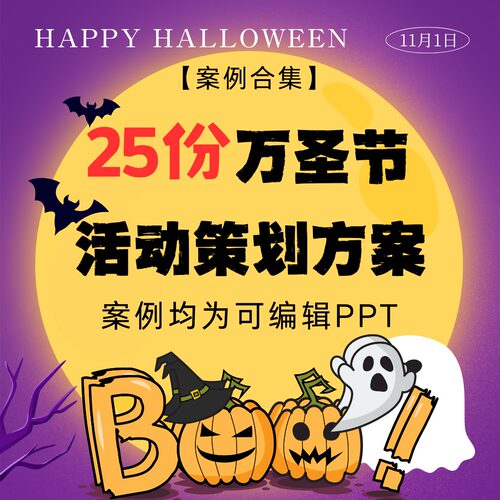 25份万圣节派对大型商场活动策划方案PPT集市地产游乐园成品