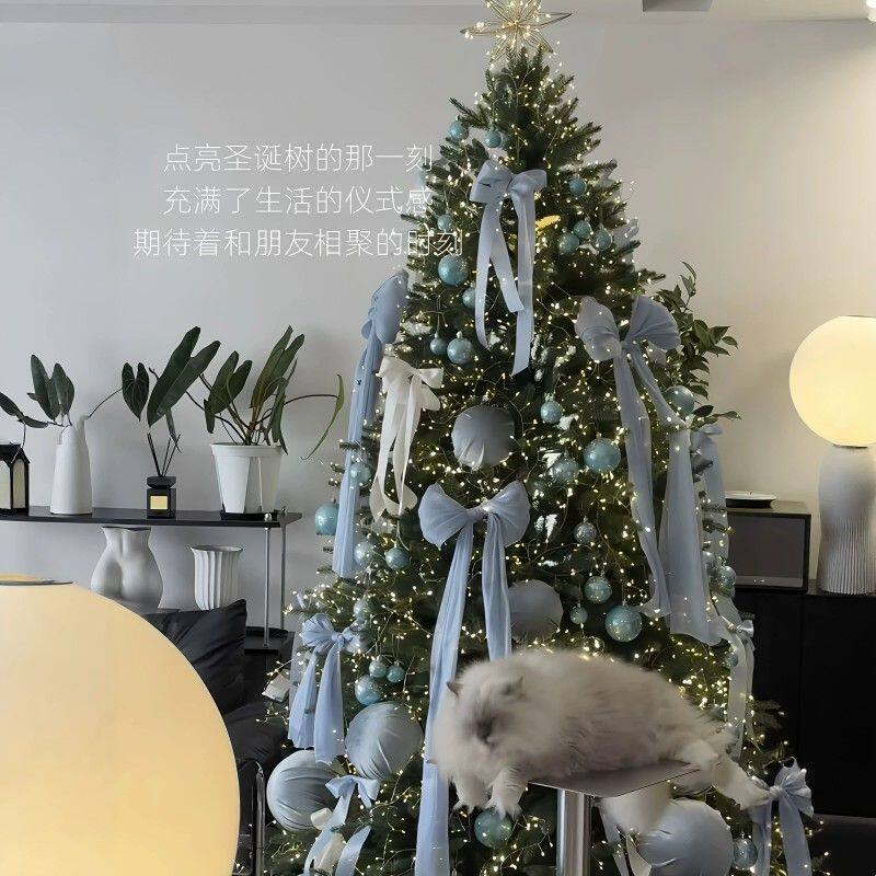 高颜值圣诞树家用客厅摆件大型圣诞树圣诞节氛围感装饰品场景布置