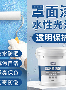 水性罩面漆透明光油墙面防水清漆乳胶漆罩光漆墙绘保护室内外墙漆