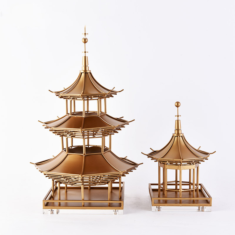 现代中式风餐厅样板间工艺摆设
