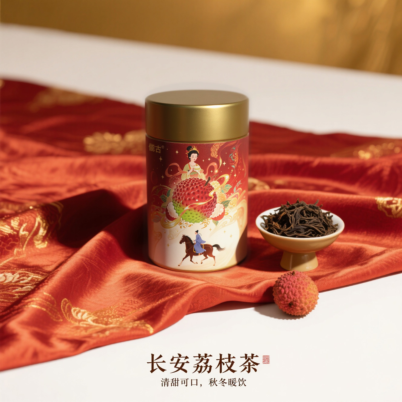 长安荔枝红茶妃子笑正山小种冷泡水果茶清甜送礼试喝装