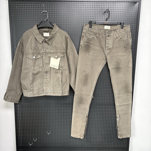 ESSENTIALS CZ FOGUnion套装牛仔裤外套高街秋冬男女纽扣夹克