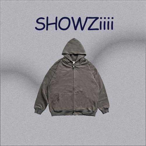 现货！Lisa同款！FOG crazy主线小标开衫 驼灰色高街连帽卫衣毛圈