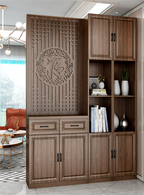 进门入户客厅隔断柜现代简约轻奢屏风玄关柜鞋柜一体遮挡正对大门