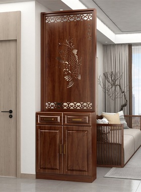 屏风隔断客厅2024新款玄关柜入户正对大门遮挡简约现代新中式柜子