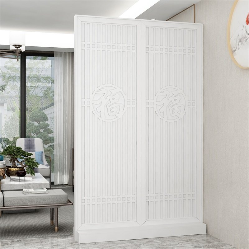 新中式实木屏风隔断墙客厅装饰入户玄关雕花木质镂空栅栏移动座屏,住宅家具,座屏,淘宝优惠券,粉丝福利购,淘宝优惠卷