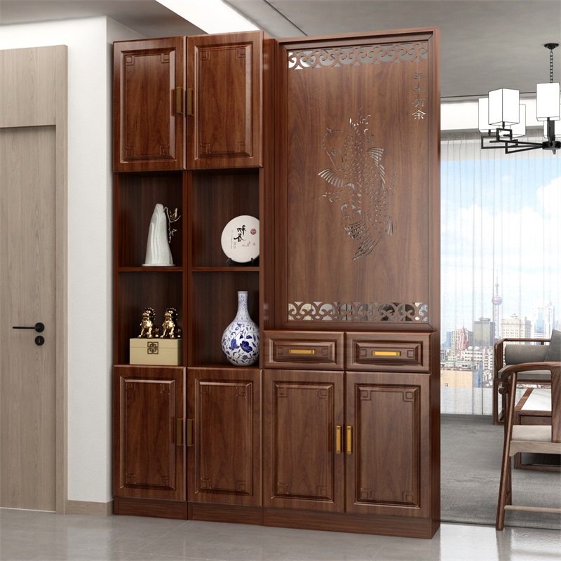 屏风隔断客厅新款玄关柜入户正对大门遮挡简约现代新中式柜子