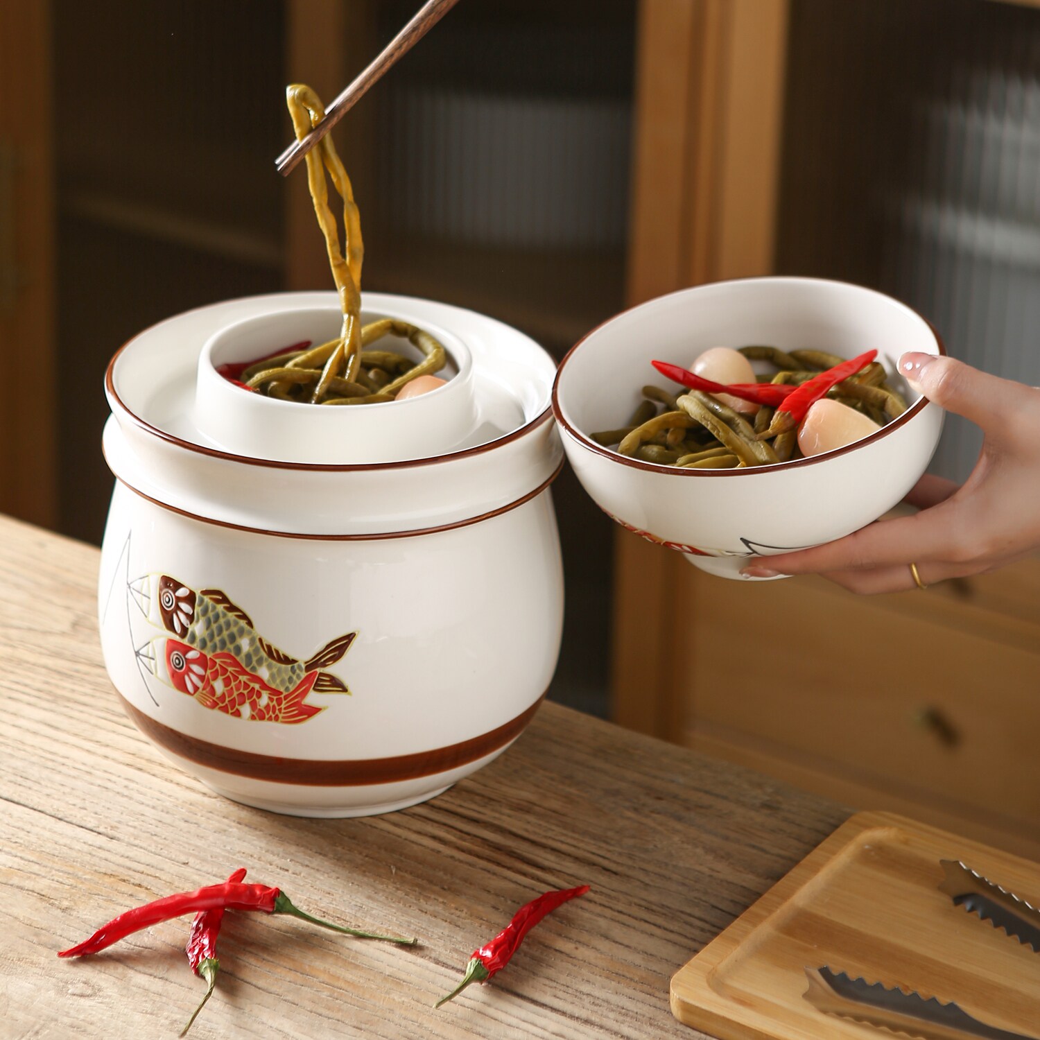 四川泡菜坛子家用腌酸菜专用罐子密封带盖陶瓷腌菜罐咸菜酸菜缸,厨房/烹饪用具,密封罐,淘宝优惠券,粉丝福利购,淘宝优惠卷