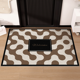 入户地垫2024新款现代简约进门脚垫耐脏防滑大门口丝圈垫子可裁剪