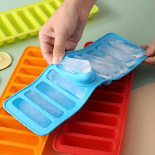 1PC Silicone Ice Bar Mold Bread Biscuit Mafen Cup Cake Mold