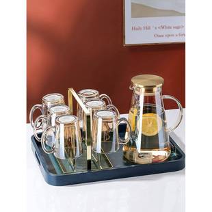 glass cup tea Household kettle grade water set high