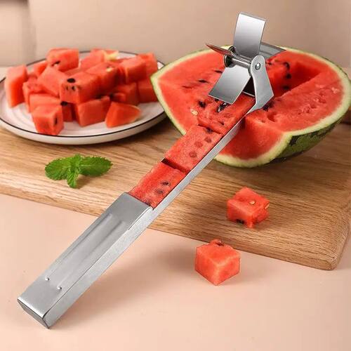 Stainless Steel Watermelon Cutter Windmill Shape Design Effi
