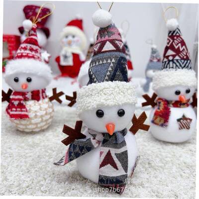 Christmas Doll hat Snowman Doll christmastree Plush ornament