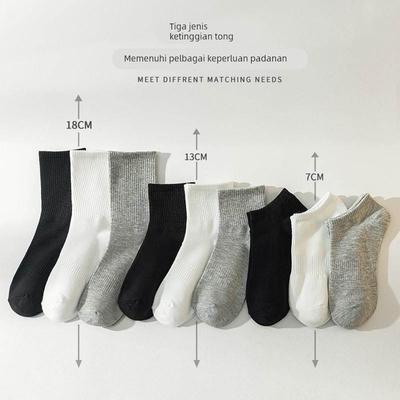NewBlack short tube white socks sports socks women and men