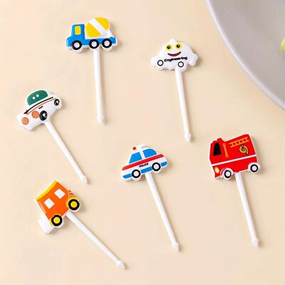 6pcs/set Car Castle Vegetable Cute Mini Toddler Children Fru