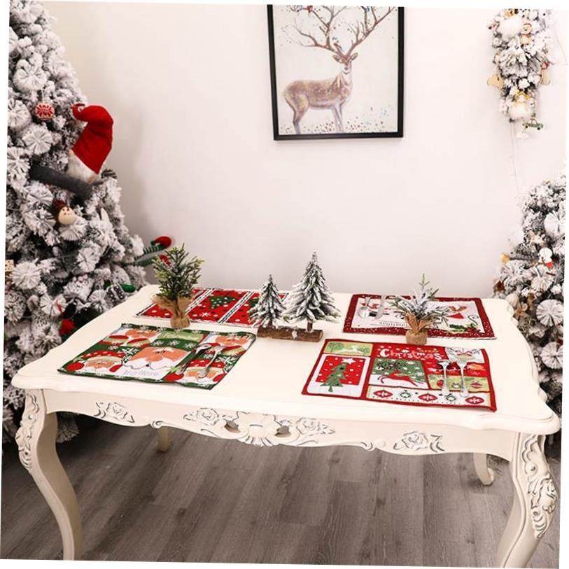 Christmas Christmas Placemat Family Dining Table Atmosphere