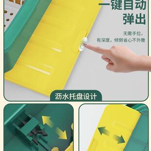 dish rack with cover plastic half flip the cupboard沥水碗架