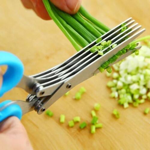 Muti-Layers Kitchen Scissors Stainless Steel Vegetable Cutte