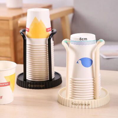 Household Disposable Paper Cup Holder, Desktop Paper Cup Sto