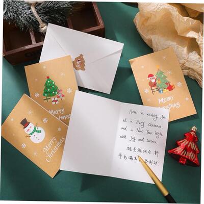 Creative Christmas greeting cards Wishing and Blessing Card