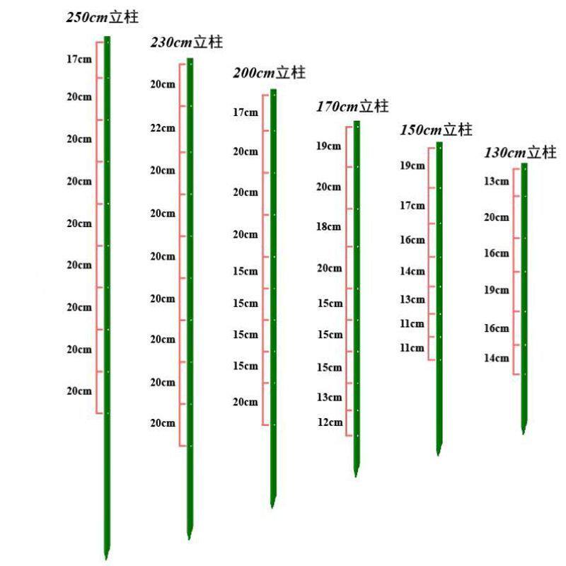加厚围栏立柱荷兰网Y型牛栏网实心铁丝网尖头三角刺绳勾花网柱子