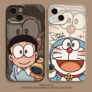 蓝胖子适用华为mate70pro+手机壳pura80ultra大雄60叮当猫50卡通40可爱30透明nova14新款13女11/10/9/8套12/p