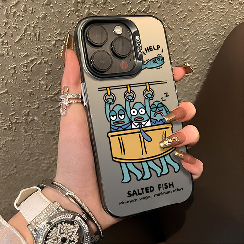 适用苹果手机壳比奇堡咸鱼